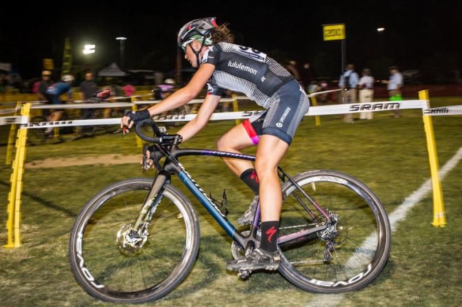 Alli Stacher (Specialized-Lululemon) in action at CrossVegas.
