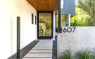 front walkway at a modern home