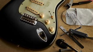 Stratocaster with tools