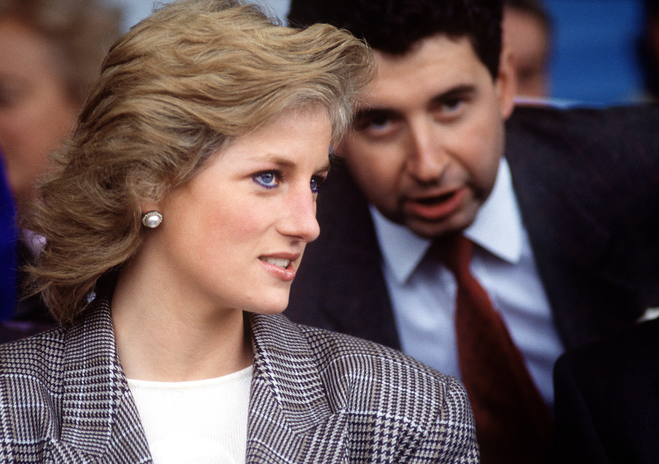 Princess Diana and Private Secretary Patrick Jephson at the Burghley Horse Trials Stamford, Lincolnshire