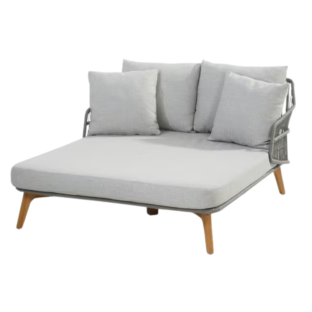 George Oliver Decambra 81" Wide Outdoor Teak Patio Daybed With Cushions & Reviews | Wayfair