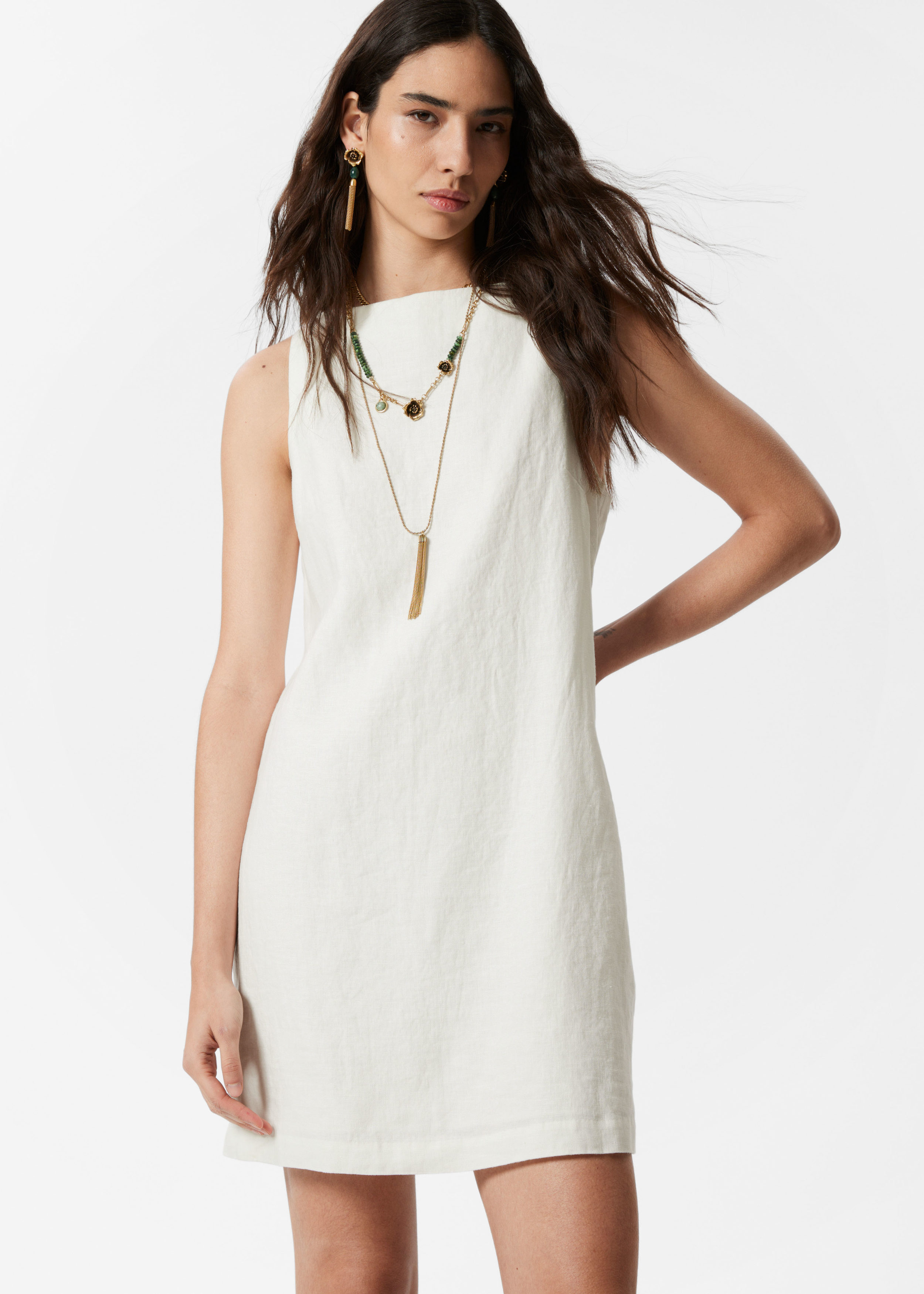 Linen Mini Dress