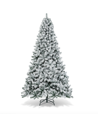 Costway 9ft Snow Flocked Hinged Artificial Christmas Tree:&nbsp;was $299, now $169.99 at Walmart (save $100)