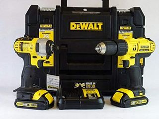 Dewalt 18v Cordless Xr Li-Ion Combi Drill & Impact Driver Twin Pack Dcz298s2t