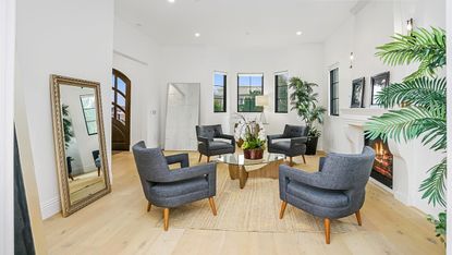 Serena Williams' house in Beverly Hills, large open plan living room