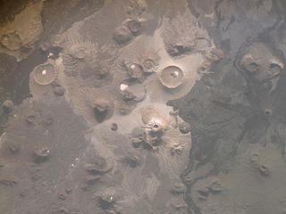 Harrat Khaybar, Saudi Arabia, lies in the western half of the Arabian peninsula, and contains extensive lava fields known as haraat