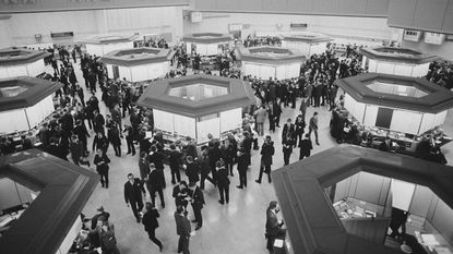 London Stock Exchange Trading Floor, 1975 