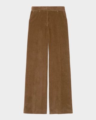 Tania High-Rise Cotton Corduroy Pants