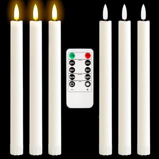  3D Black Wick Led Battery Operated Flameless Taper Candles