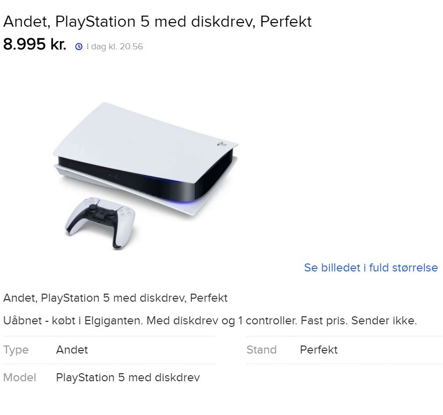 Screenshot fra DBA.dk