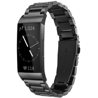 Shangpule Stainless Steel Metal Band for Fitbit Charge 4