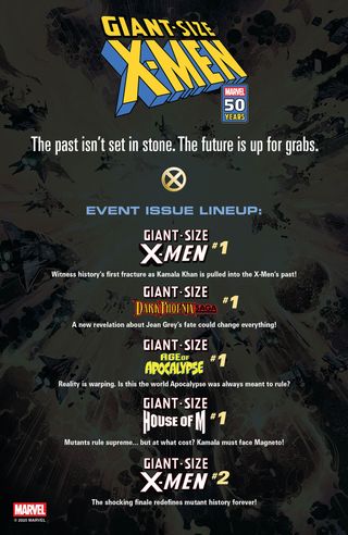 Giant-Size X-Men event checklist