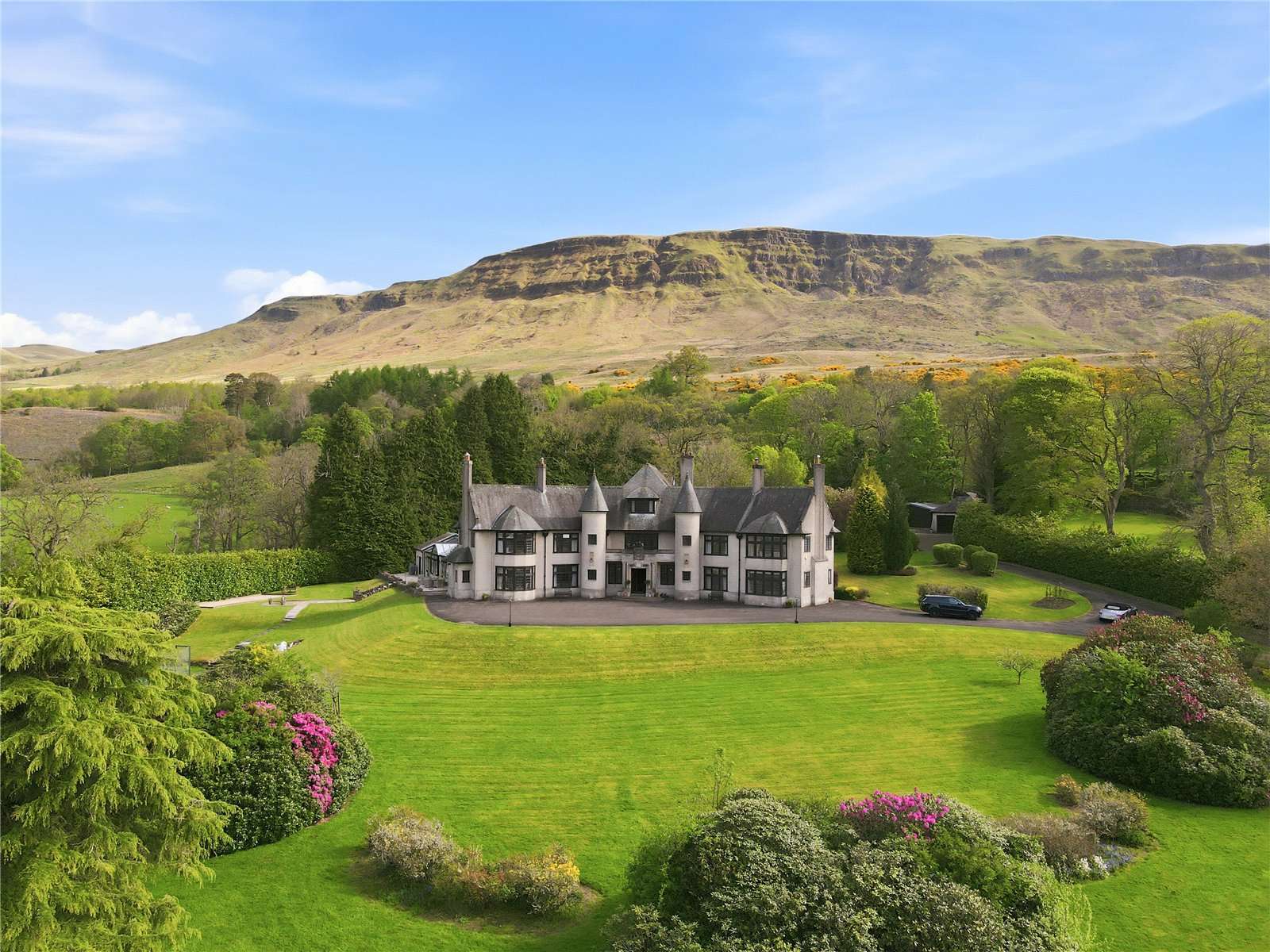 A view of levern towers from above
