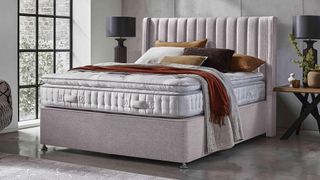 A pillow-top mattress in a bedroom