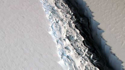 Snapshot of the rift in the Larsen C on Nov. 10, 2016.