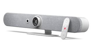 The Logitech Rally Bar Mini webcam