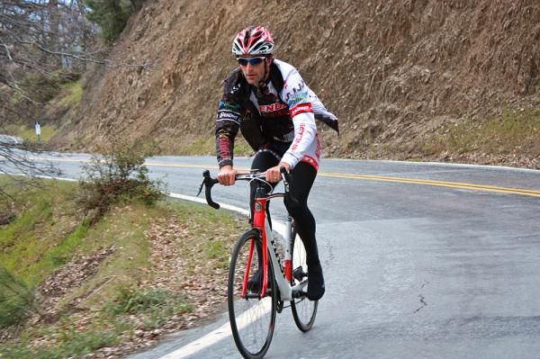 The road surface on the way up Mt Hamilton is quite smooth.
