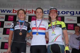Laws, Armitstead and Cooke on the podium