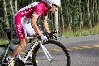 French cycling legend Jeannie Longo finished 15th on the uphill eight-mile course to Maroon Bells.
