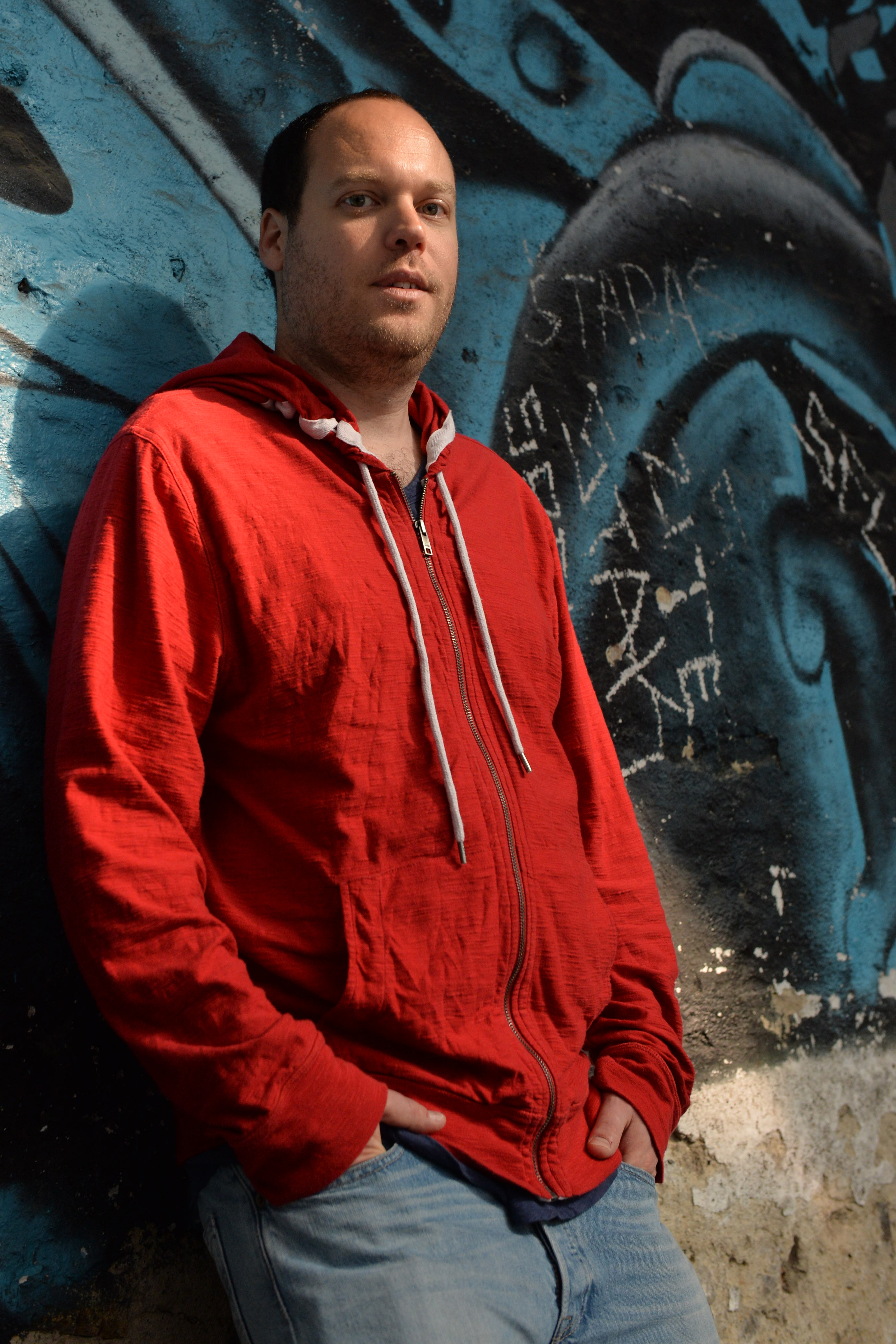 Take a low position, looking up, to give a distorted view