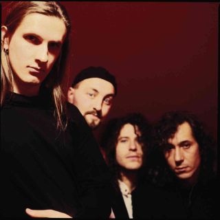 Porcupine Tree posing for a photograph in the late 1990s