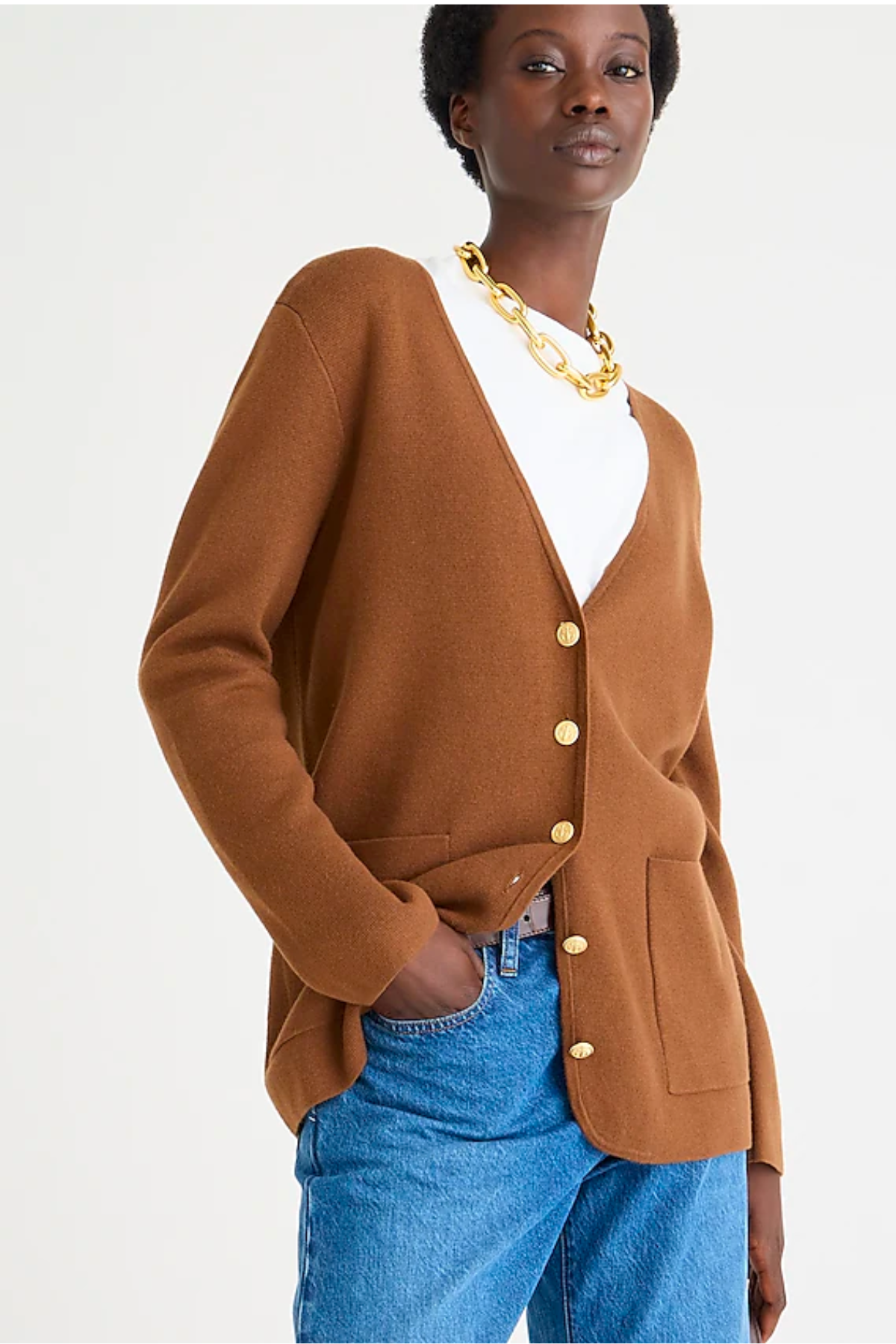 Giselle V-neck sweater-blazer
