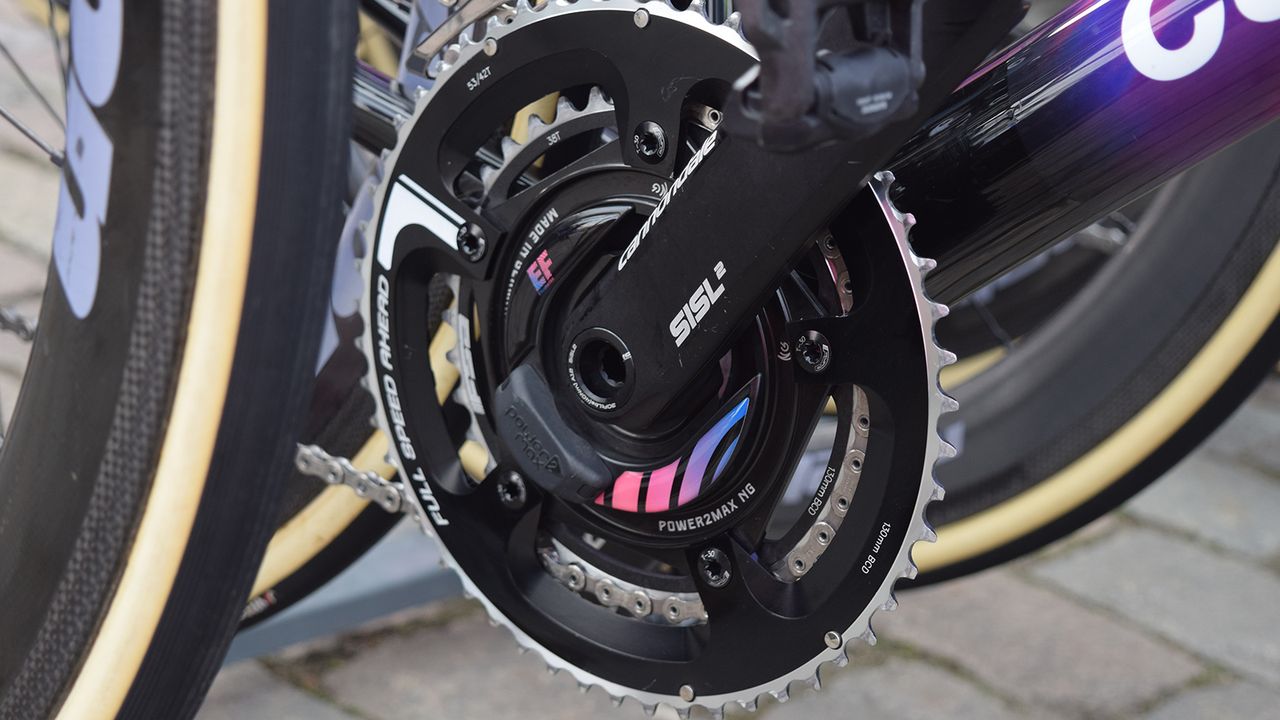 Education First team mechanics were keen to show off their new on-brand power meters