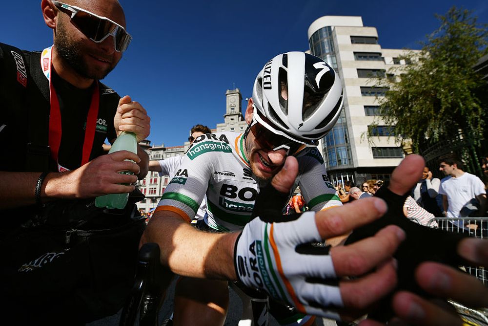 Sam Bennett (Bora-Hansgrohe) wins stage 14 at the Vuelta a Espana