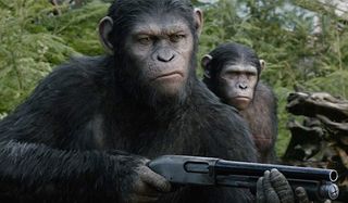 Andy Serkis as Caesar in Dawn Of The Planet Of The Apes