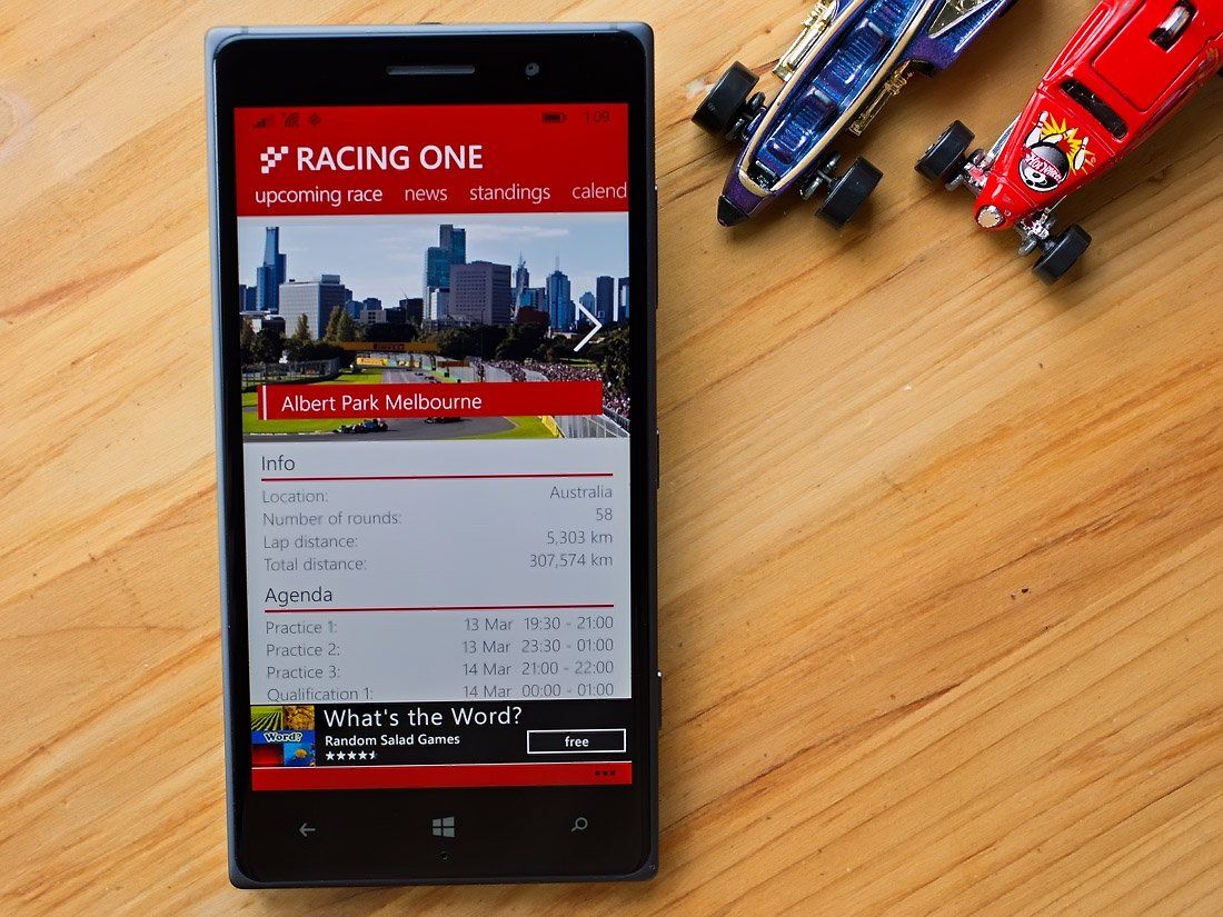 Top Windows Phone apps for keeping track with Formula One Racing ...