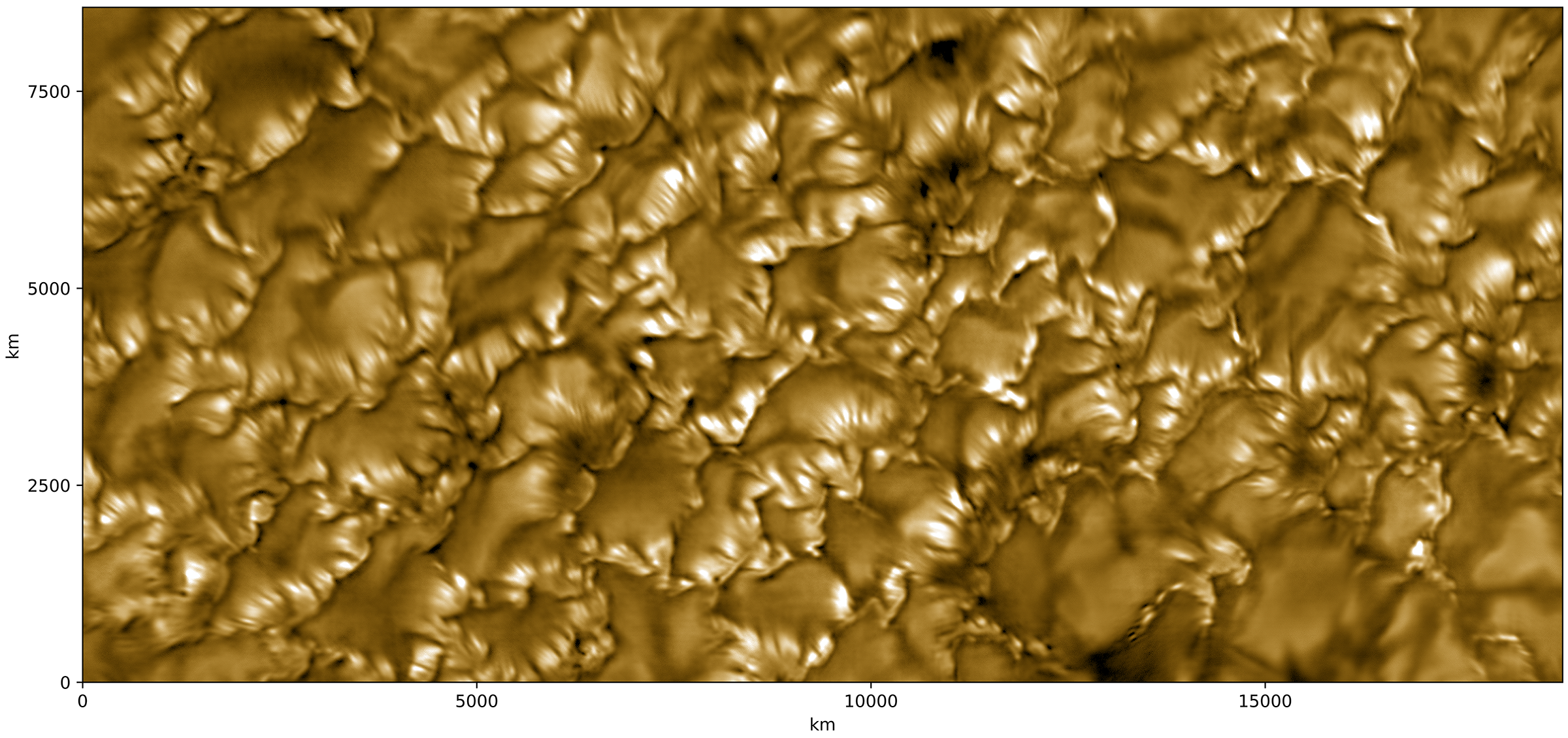 Golden blobs on top of a dark background