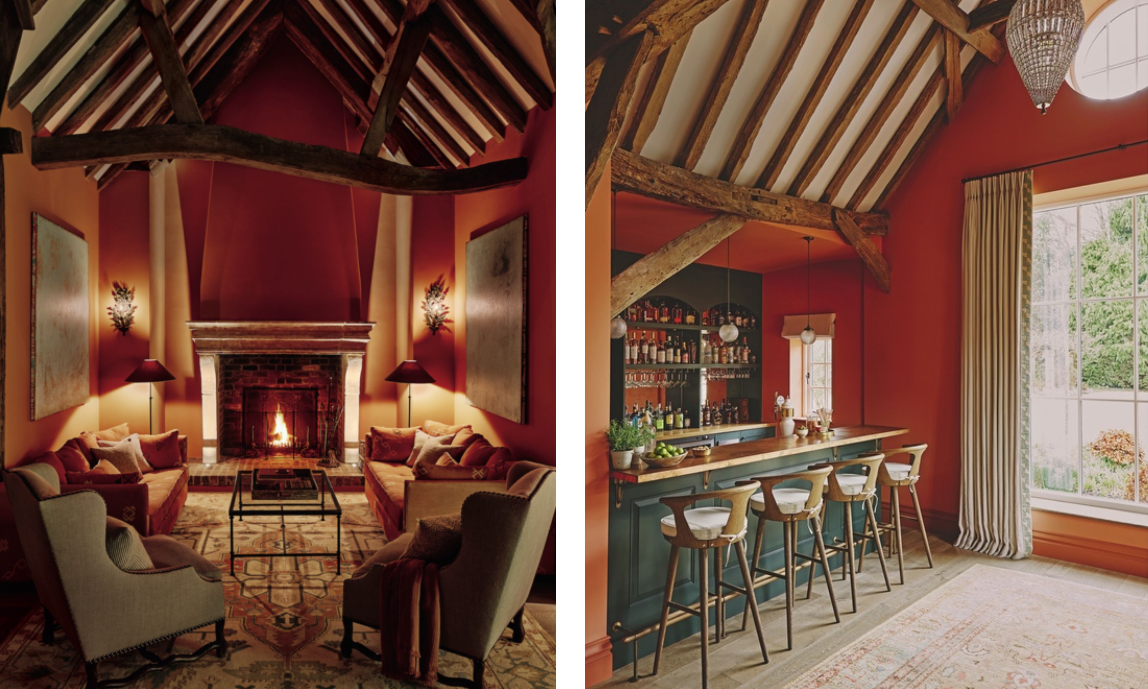 A colourful converted barn