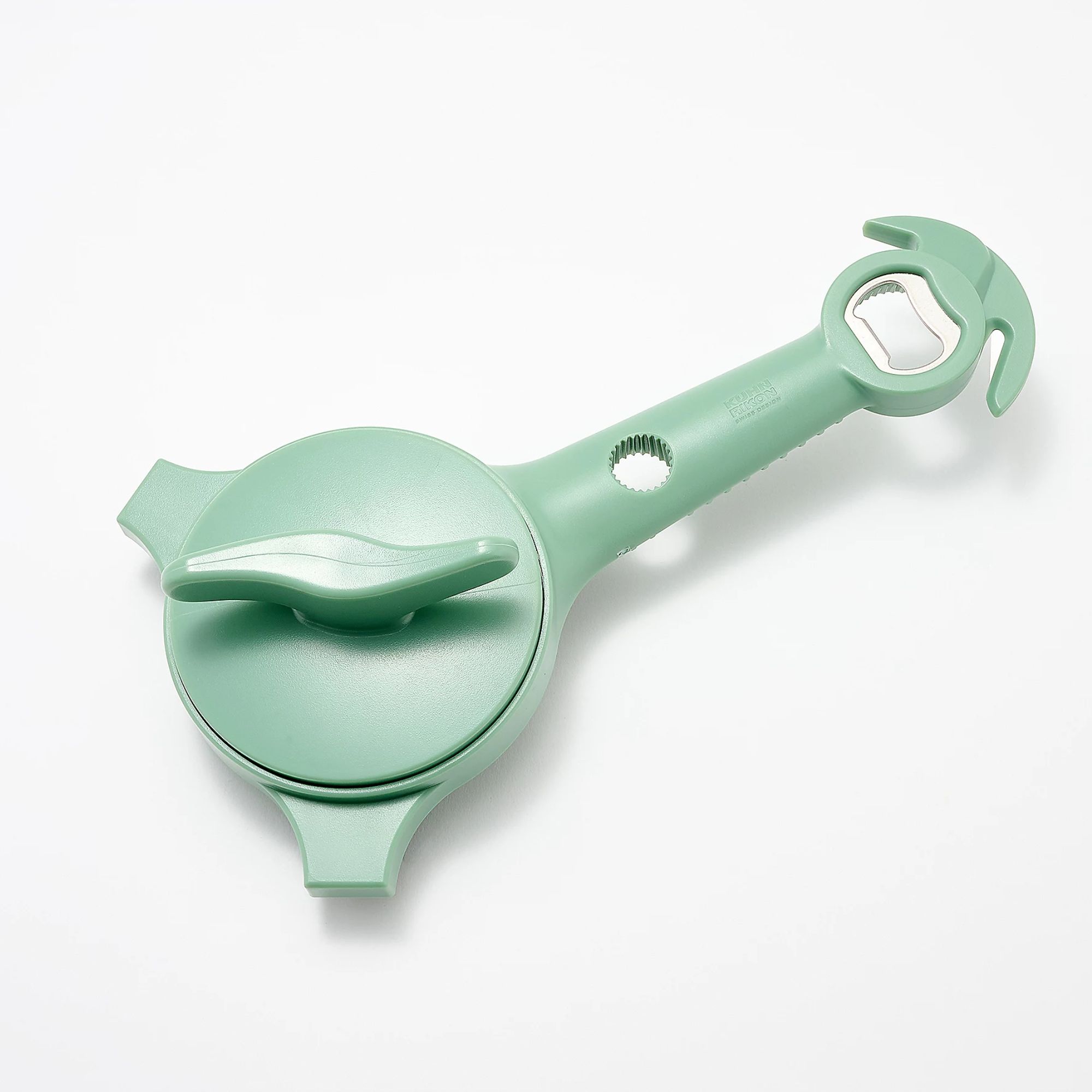 Mint green can, bottle and jar opener