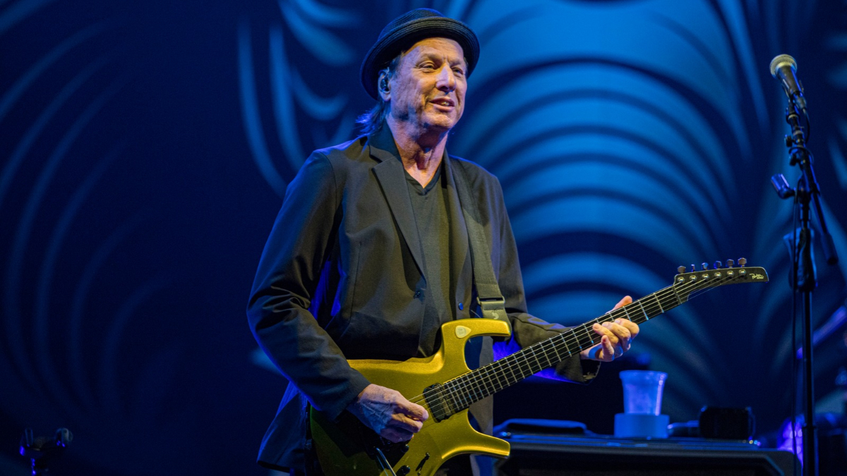Adrian Belew of BEAT performs on stage at Humphreys Concerts By the Bay on November 09, 2024 in San Diego, California.