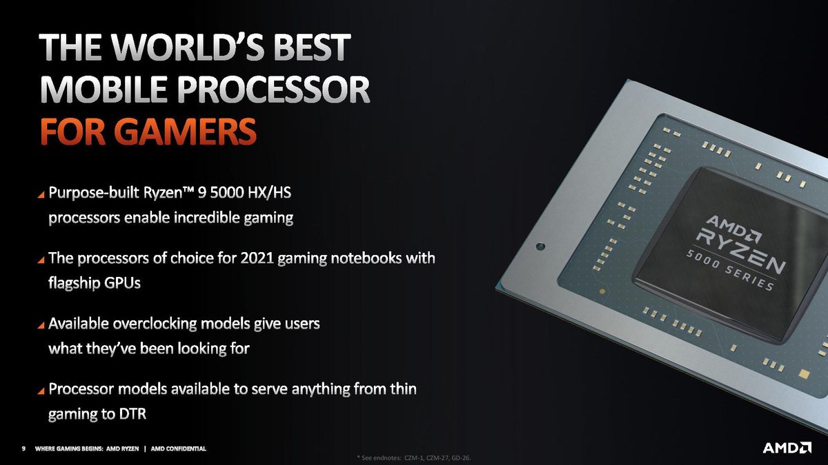 AMD Ryzen 5000 Mobile Gaming Benchmarks