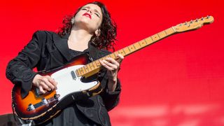Anna Calvi performs onstage during The Legitimate Peaky Blinders Festival 2019 at the Custard Factory on September 14, 2019 in Birmingham, England