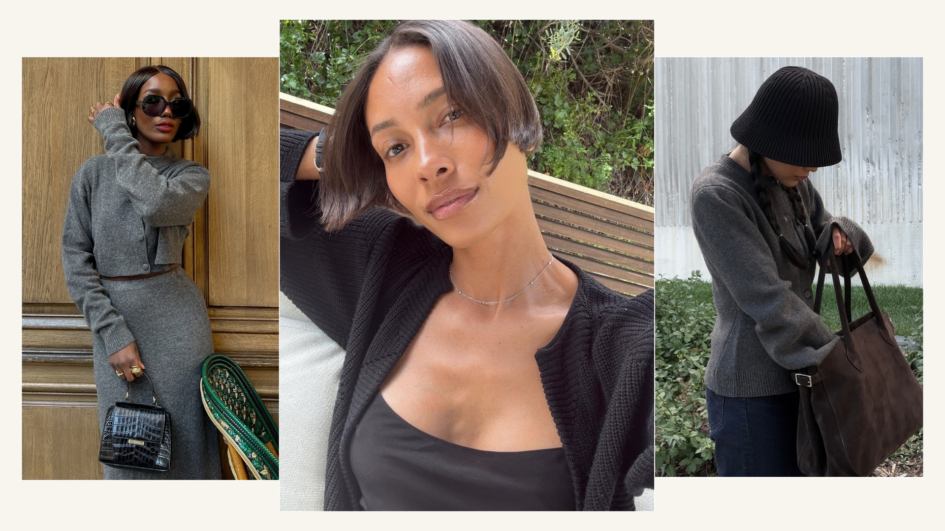 @@aidabadji_ @tylynn and @dawn.tan wear cardigans in spring