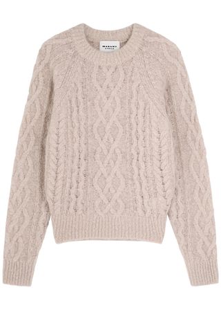 Elka Cable-Knit Wool-Blend Jumper