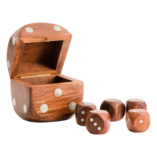 wooden dice set