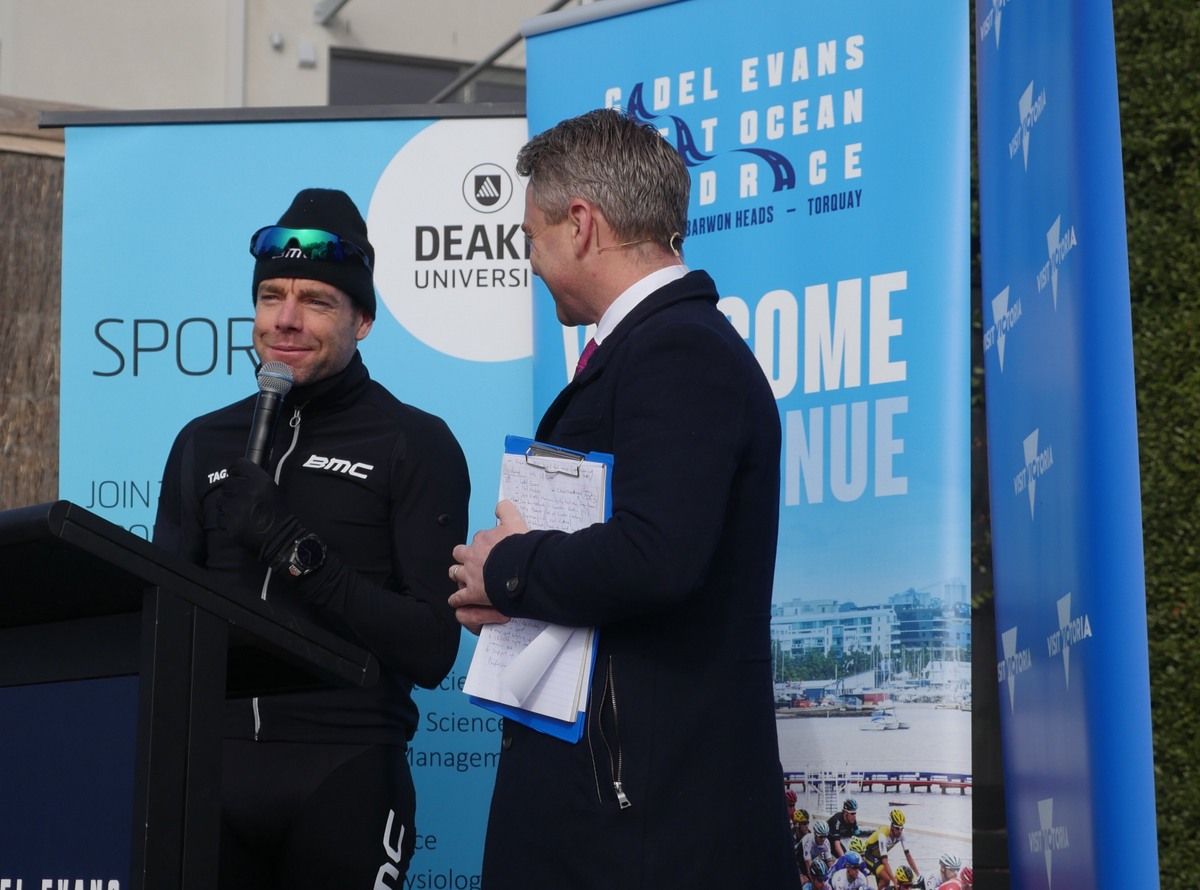 Cadel Evans at the race launch