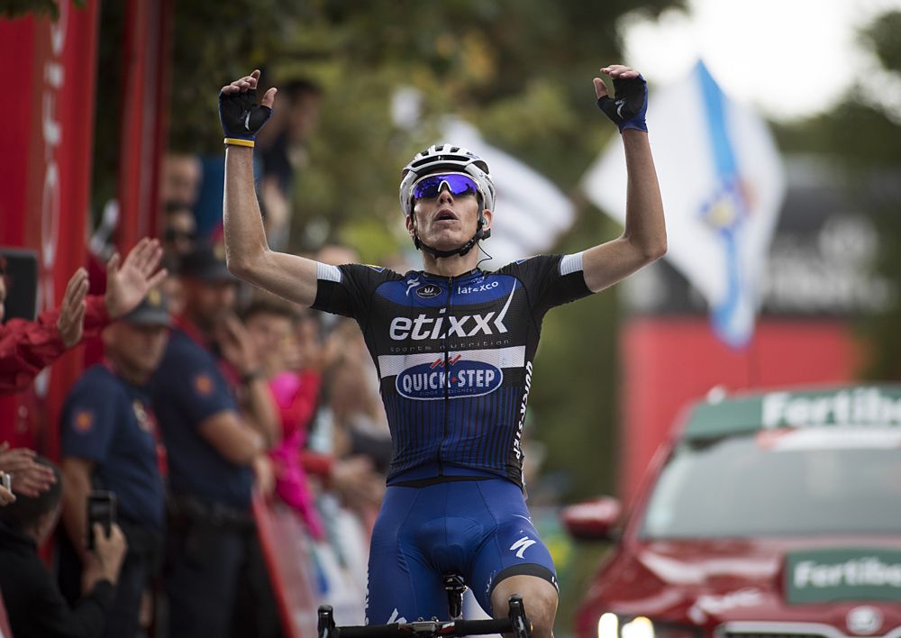 Davide de la Cruz (Etixx-Quickstep) wins stage 9 of the Vuelta a Espana