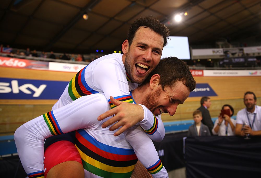 Bradley Wiggins and Mark Cavendish 2016 Madison World Champions