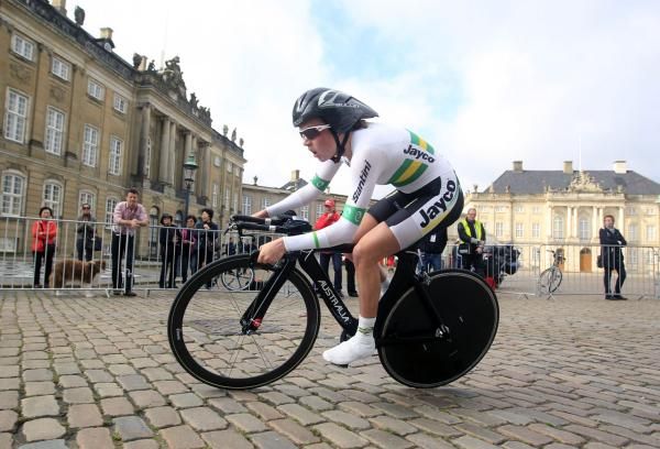 Jessica Allen (Australia) on the cobbles of Copenhagen