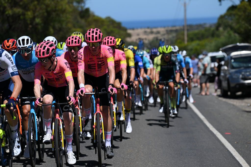 EF Education-Easypost were very active at the front at the end of the stage