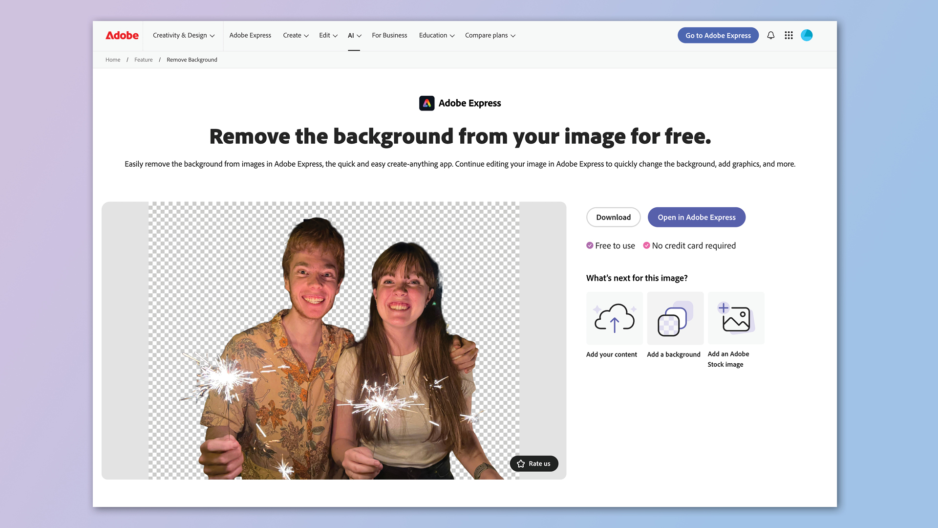 Free photo background removal