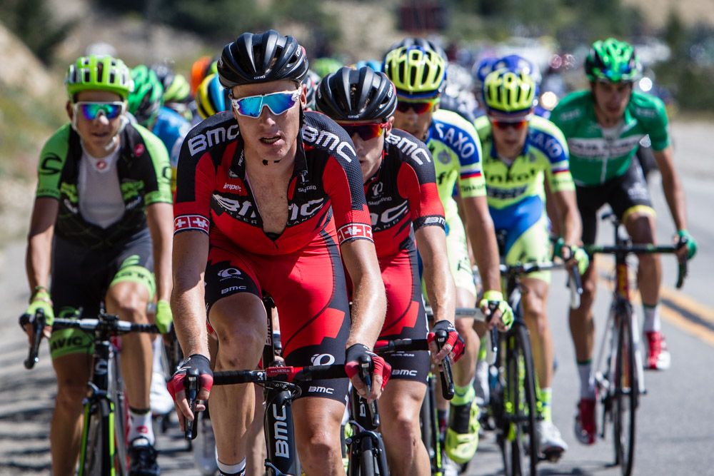 Michael Sch&auml;r (BMC) pulled at the front for most of the way up the final climb