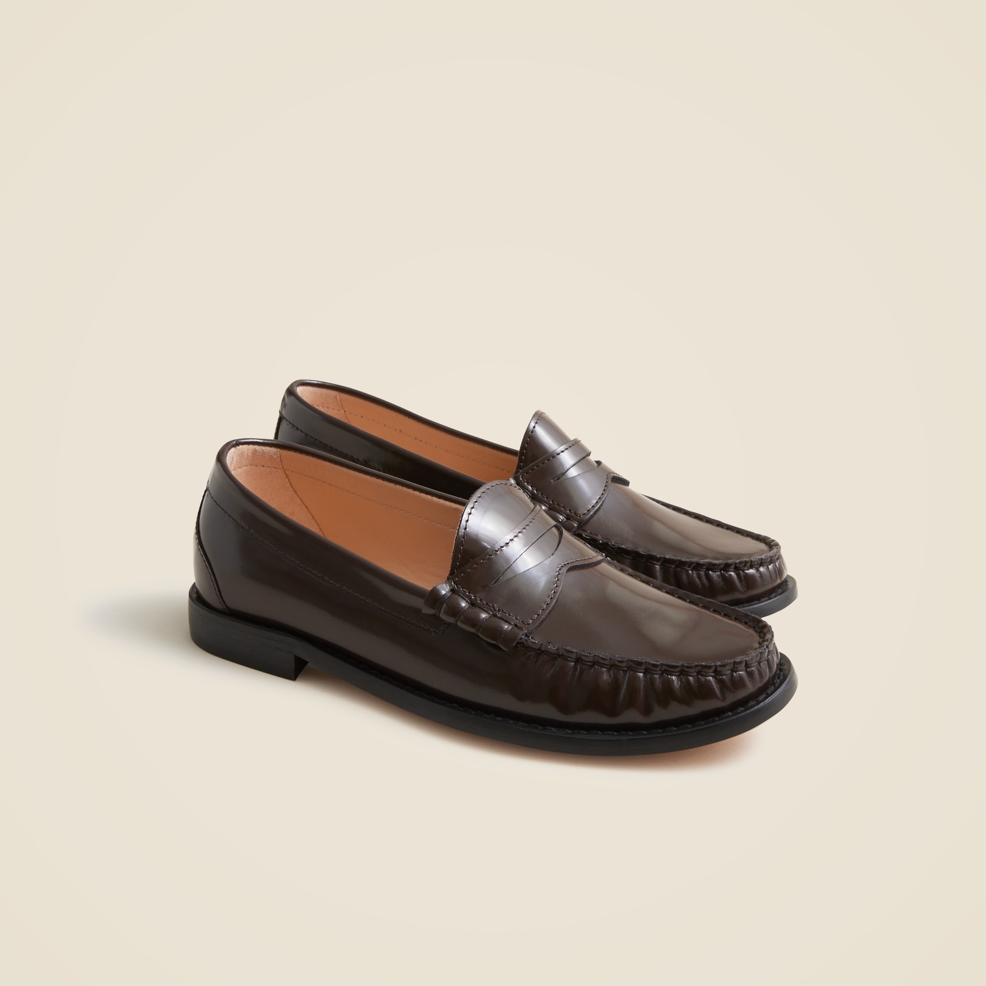 New Winona Penny Loafers in Italian Spazzolato Leather