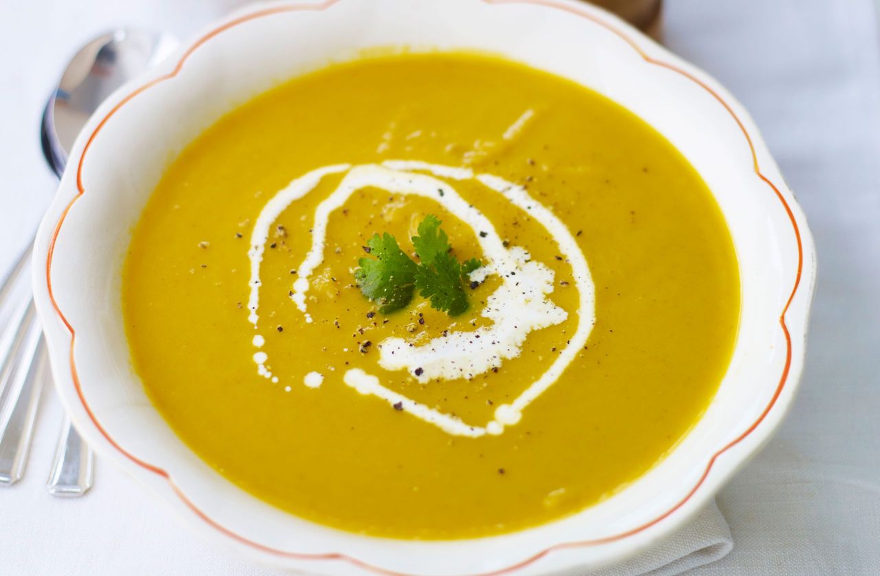 Carrot and coriander soup