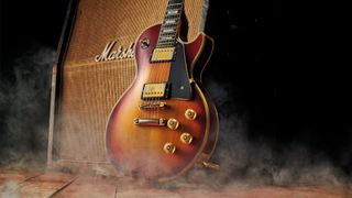 Gibson Les Paul Custom in Sunburst finish and 1968 Marshall 1960A cab