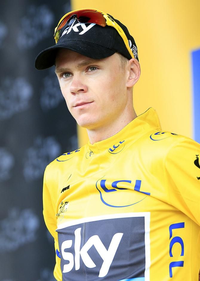 Chris Froome (Sky) one day before the big stage to Mont Ventoux